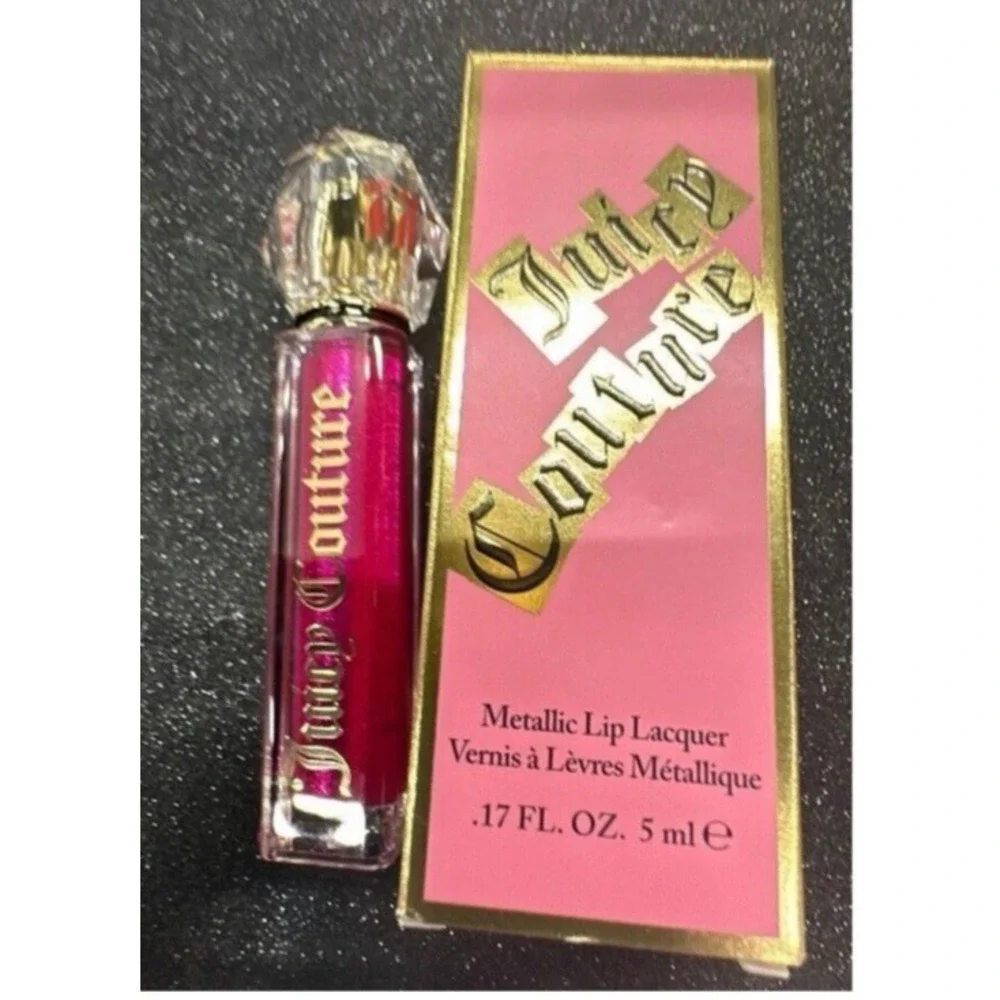 Juicy Couture Metallic Lip Lacquer 0.17 fl oz / 5 ml 01 Femme Metale Magenta NEW
